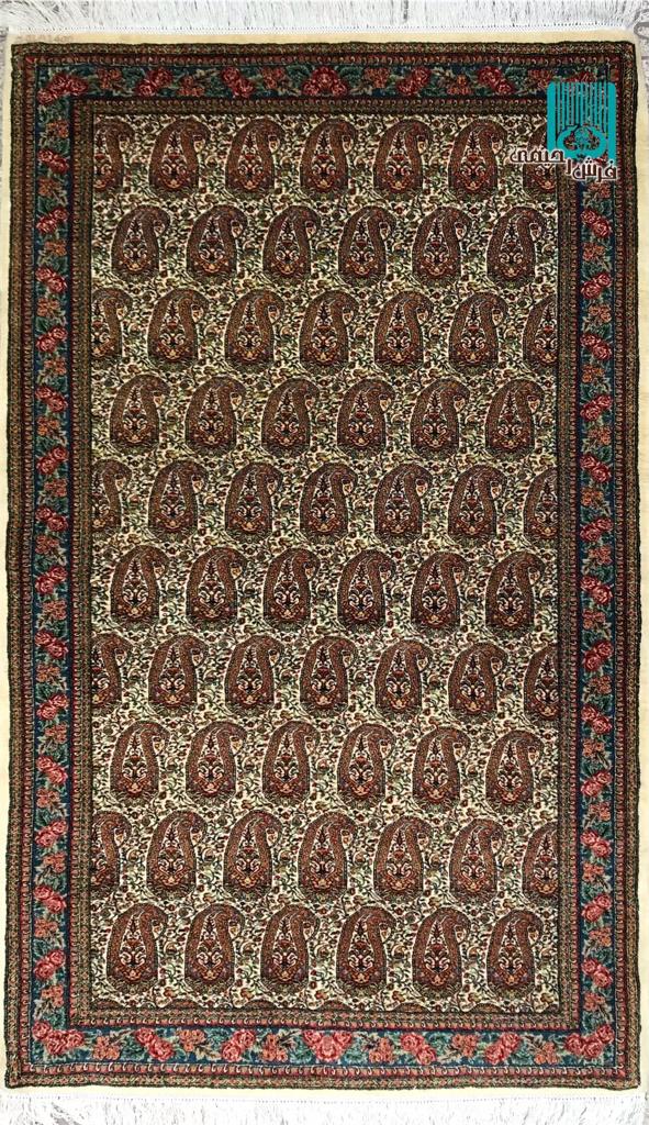 قالیچه سنه کردستان اعلاباف طرح جقه ای
