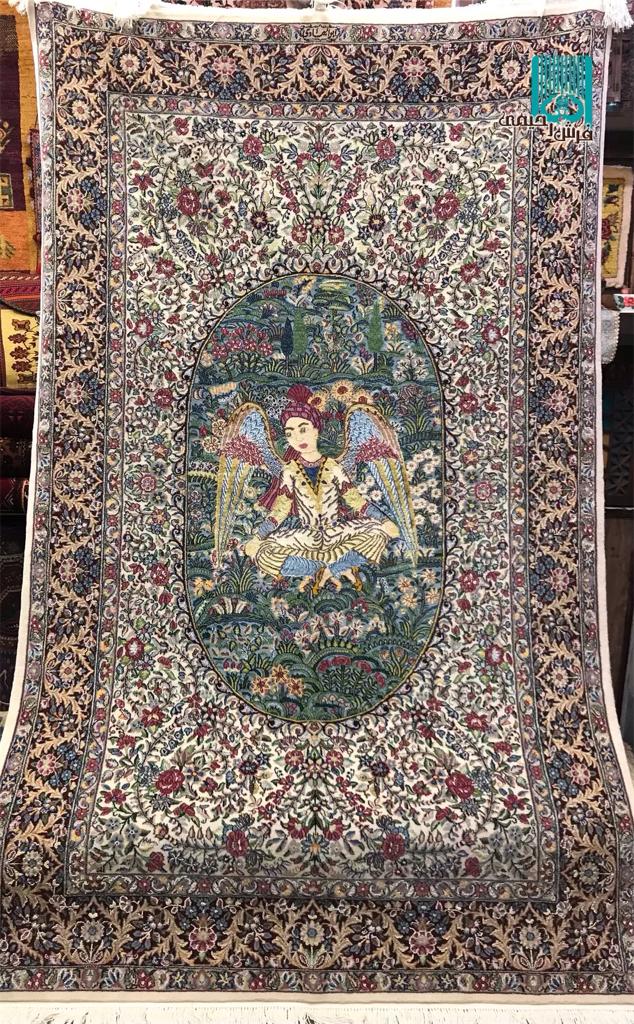 قالیچه کرمان طرح ملک