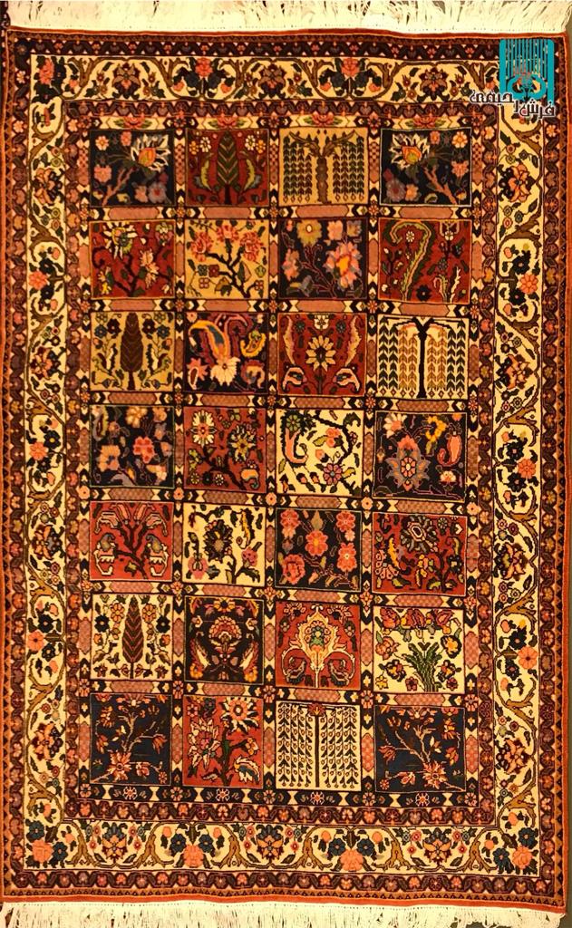 قالیچه بختیاری طرح خشت اصیل