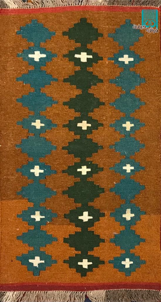 پشتی گلیم قشقایی طرح حوضی