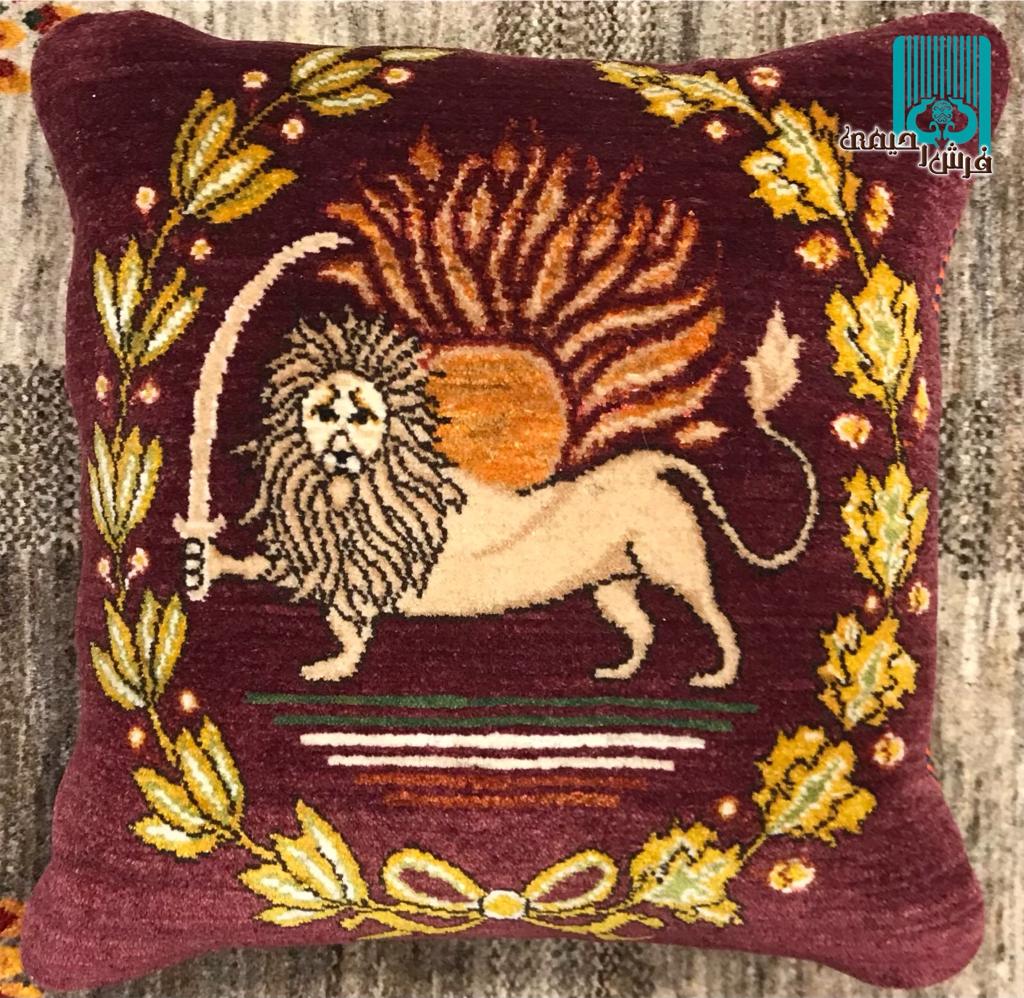 جفت کوسن قشقایی طرح شیروخورشید