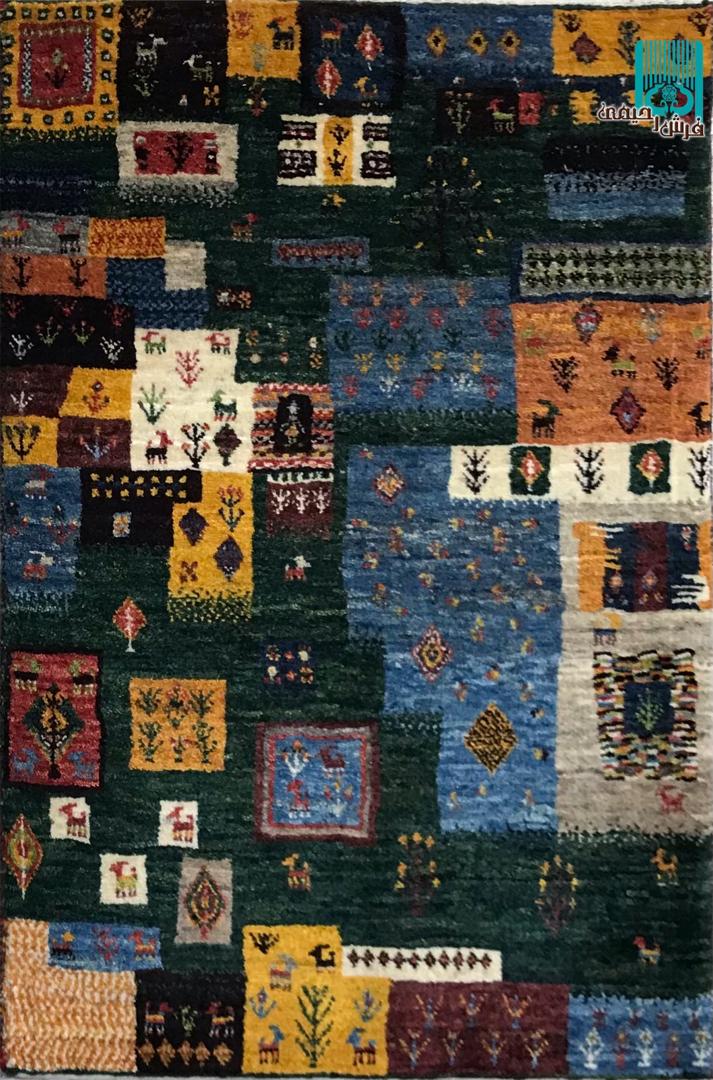 پشتی گبه قشقایی طرح چهارفصل