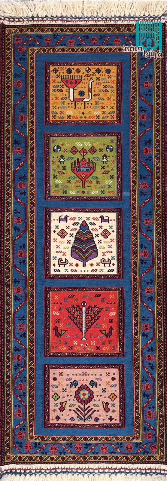 رانرگلیم سوزنی سیرجان طرح خشتی