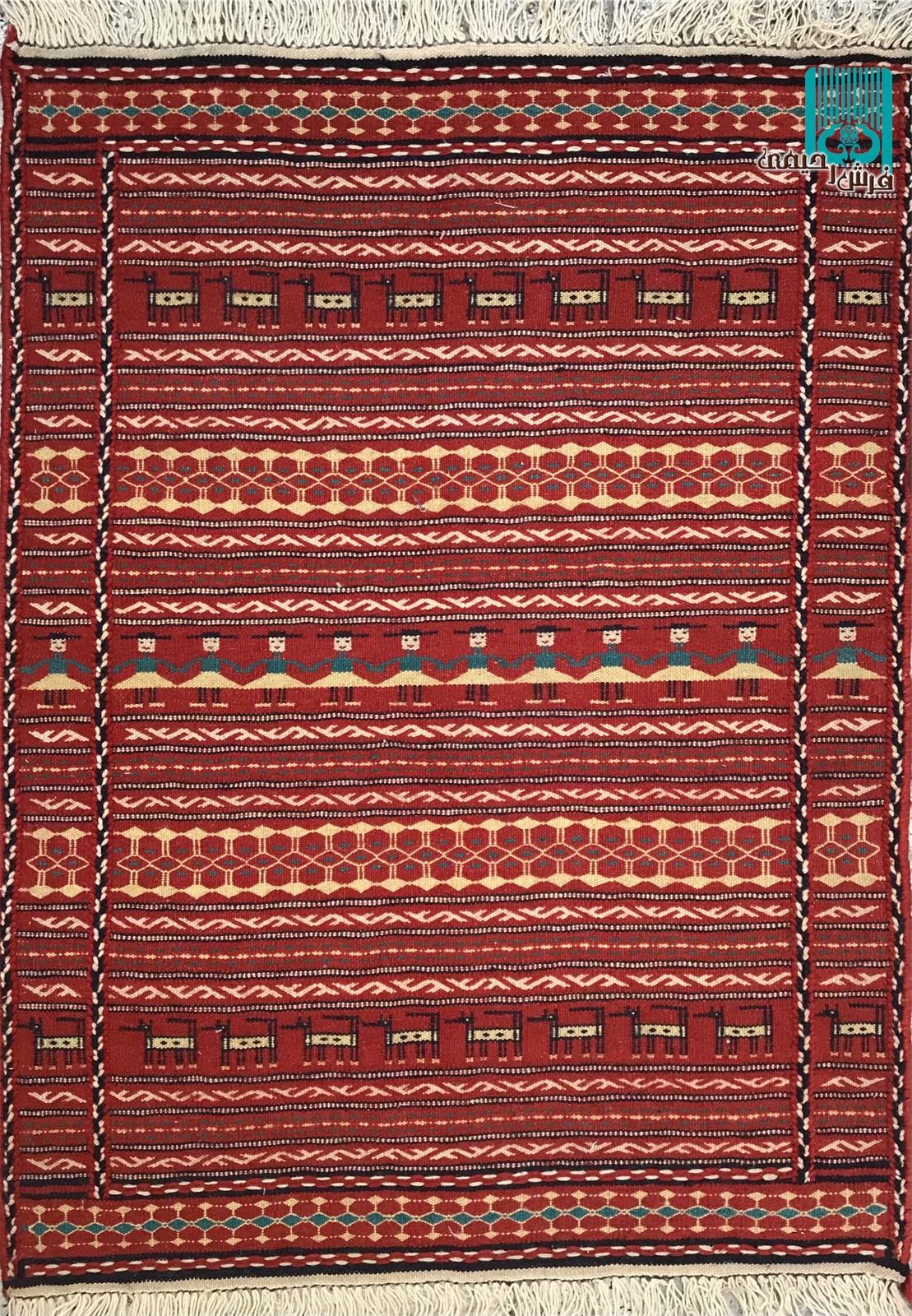 پشتی گلیم کلات خراسان طرح محرمات