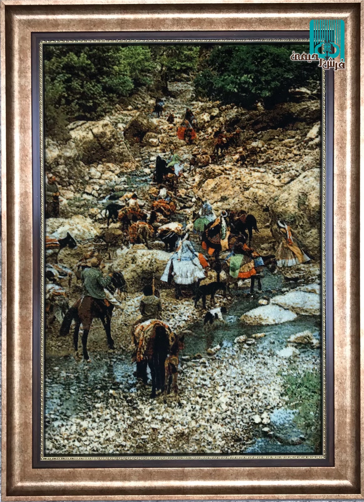 تابلوفرش تبریز طرح کوچ عشایر