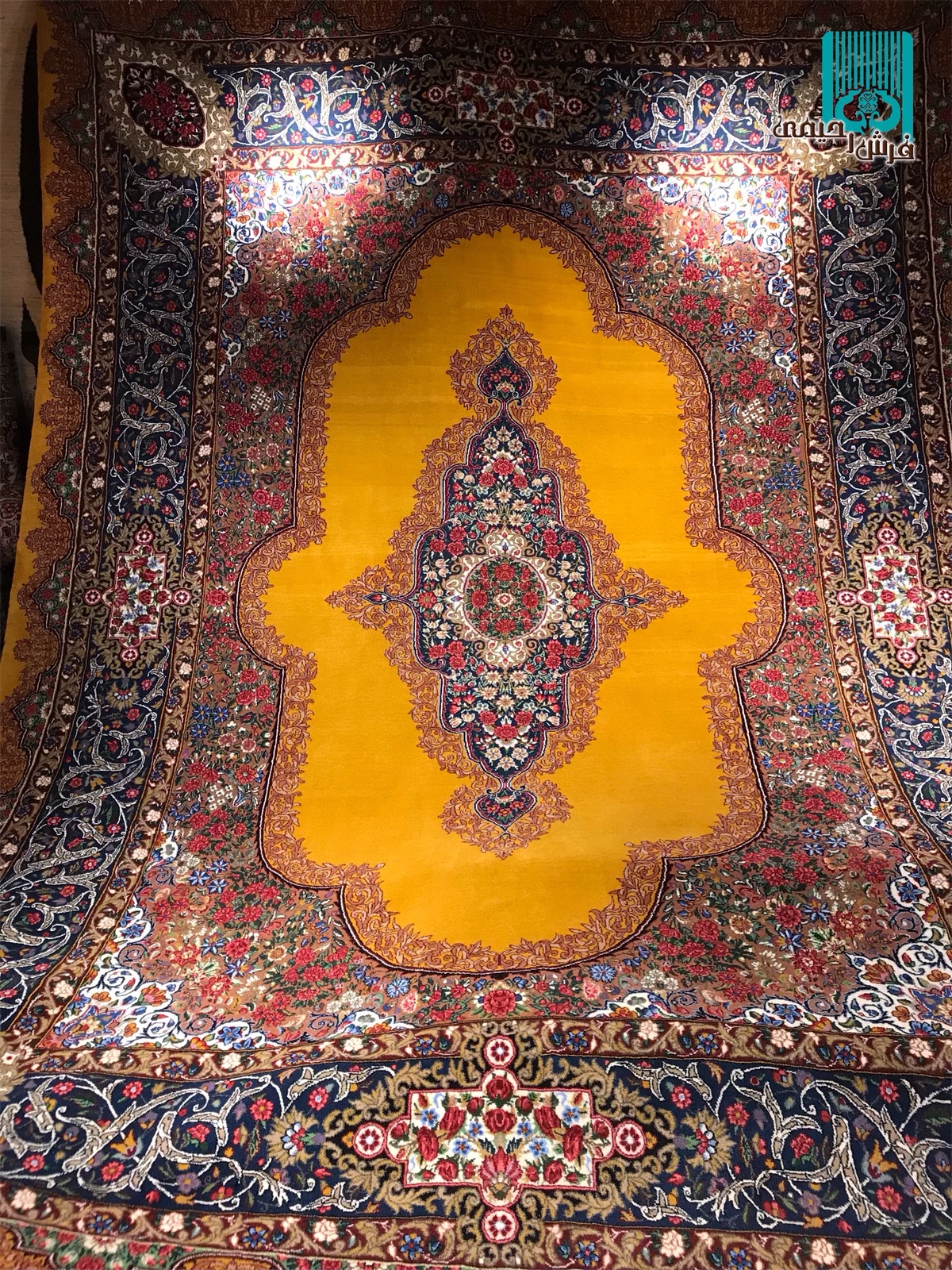 ۹متری کرمان نقشه ترنجی کف ساده حاشیه درباری