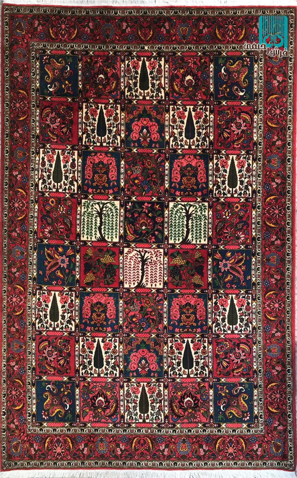 پرده ای چالشتر بختیاری طرح خشتی