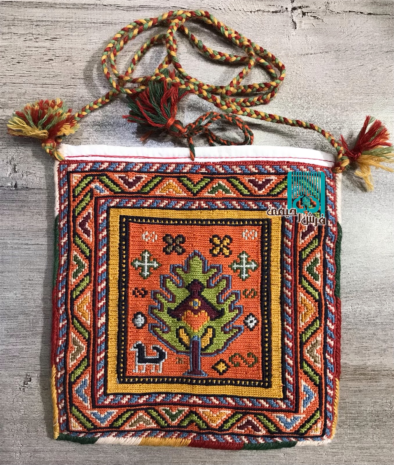 چنته گلیم سوزنی سیرجانی طرح درخت زندگی