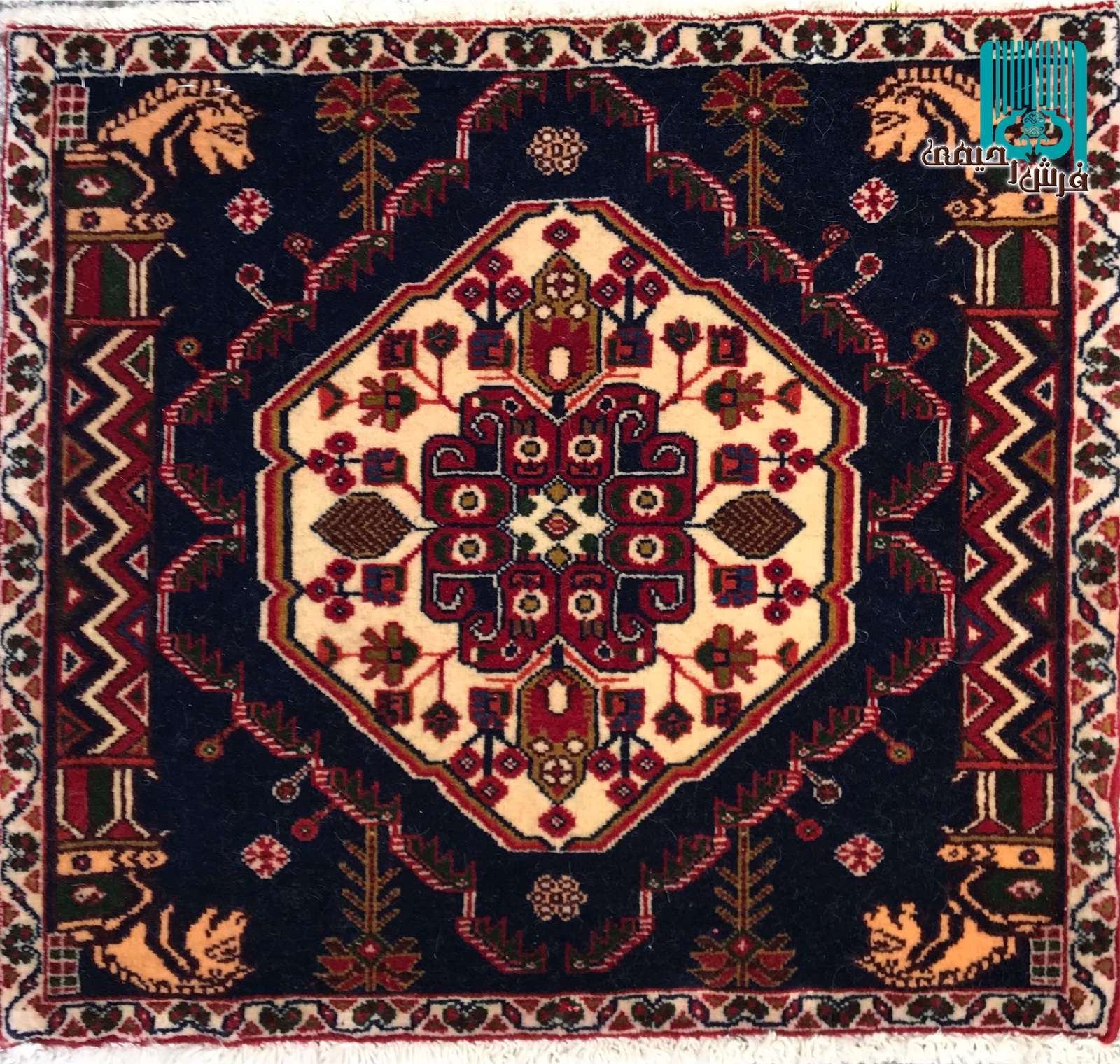 پشتی قشقایی طرح کله اسبی