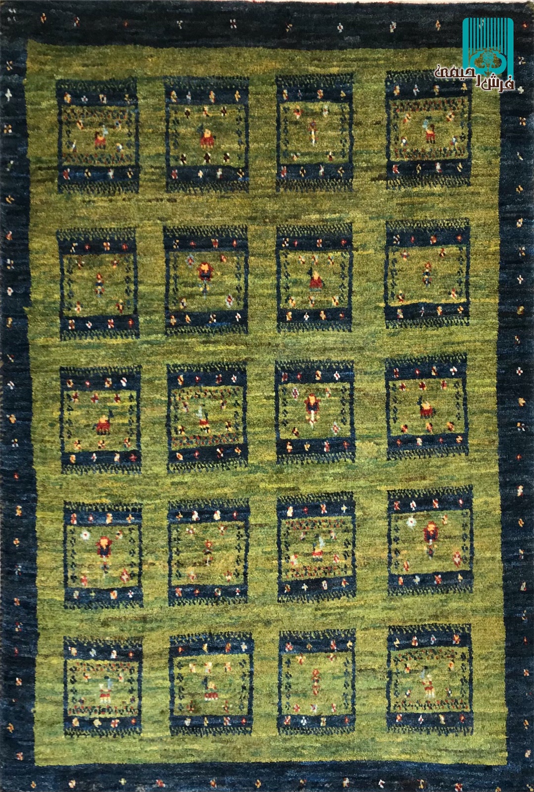 پشتی گبه ریز قشقایی طرح خشتی