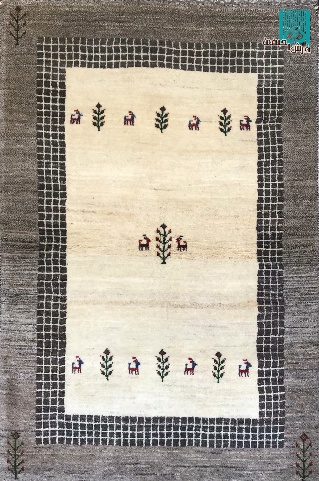 دوذرعی گبه شیراز طرح کف ساده مدرن