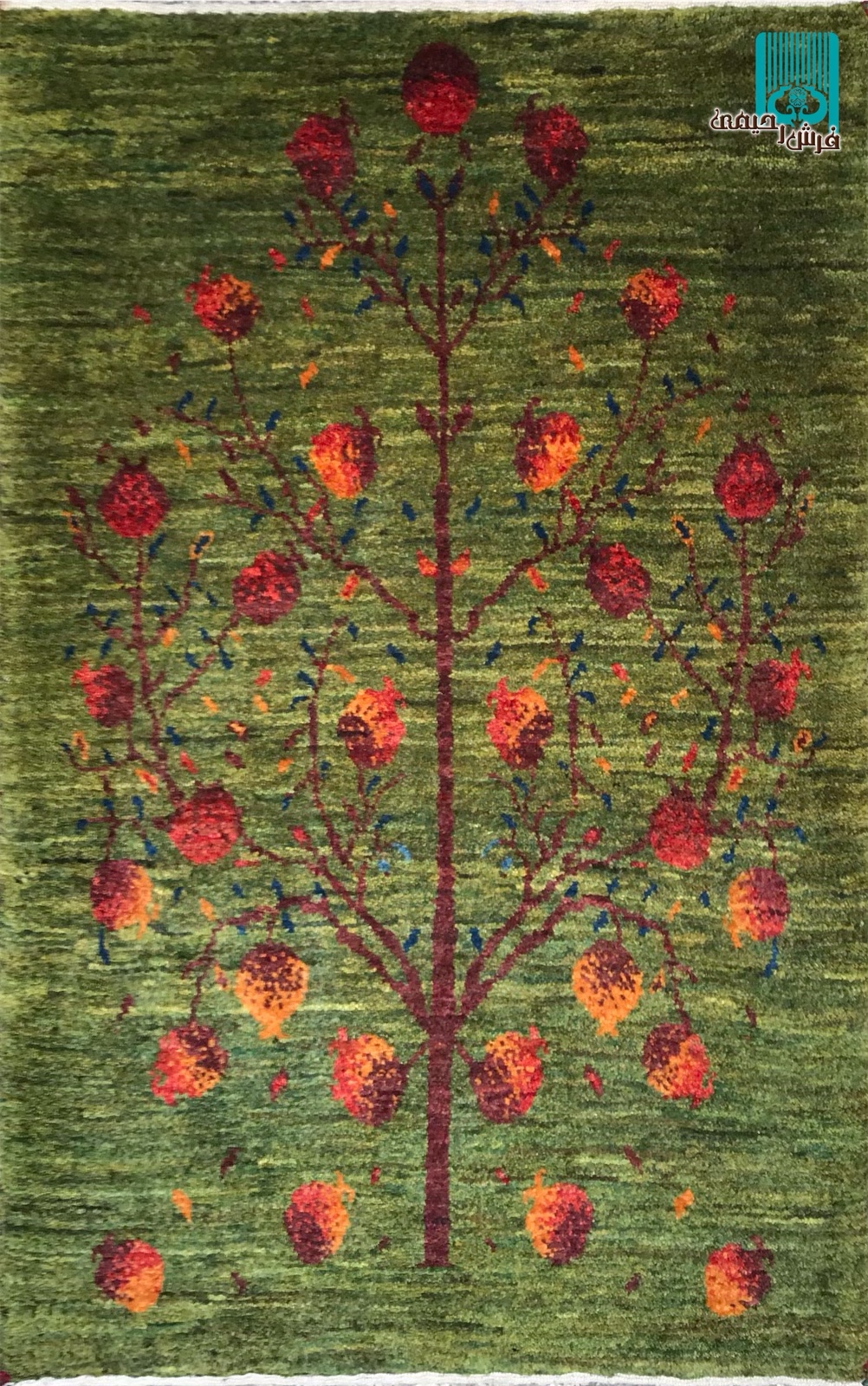 پشتی گبه ریز قشقایی طرح درخت انار