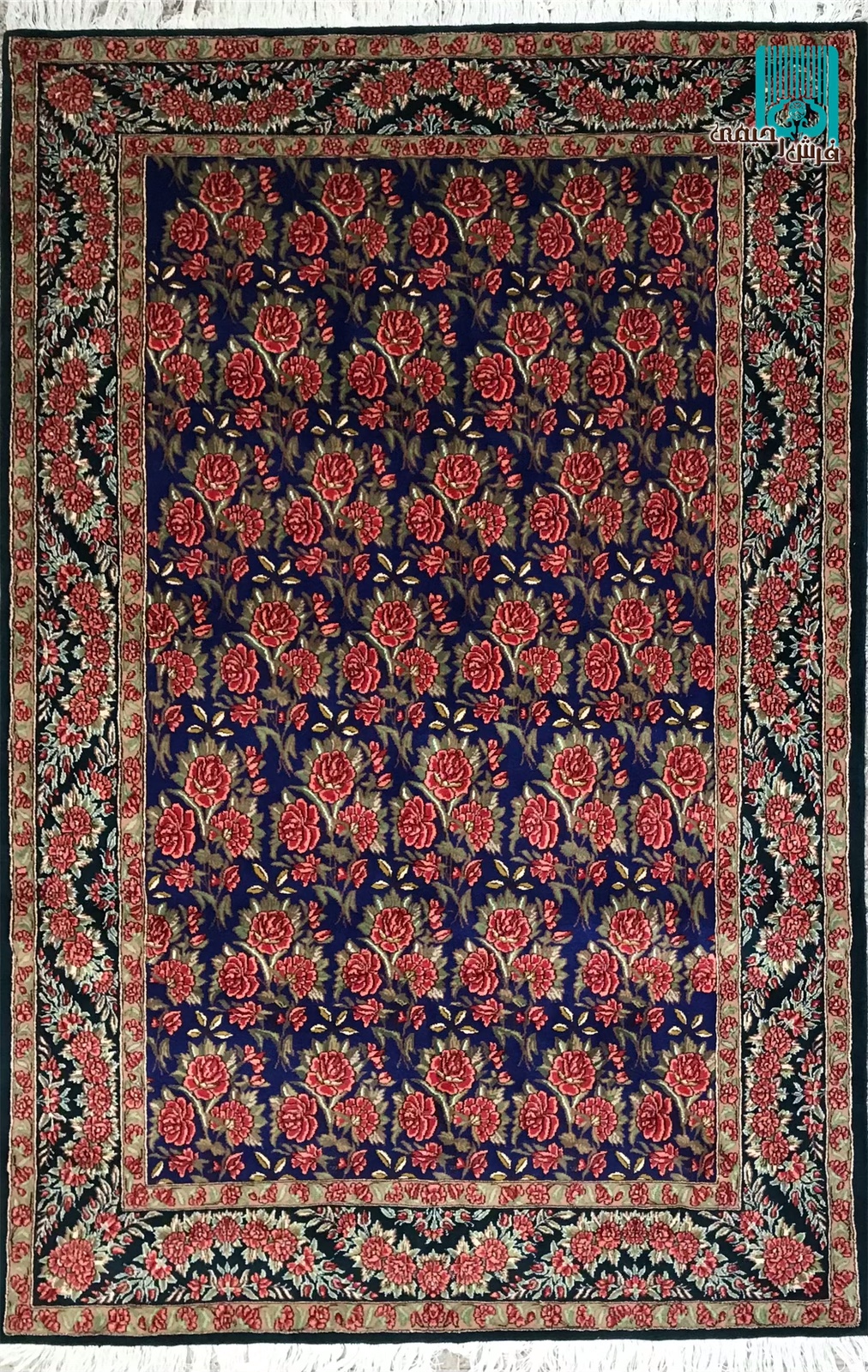 پرده ای کرمان اعلاءباف طرح گلفرنگ